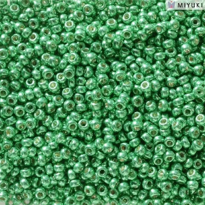 Miyuki Seed Beads 110 Duracoat Galvanized Dark Mint Green 5105NEW Peppy Beads Earrings