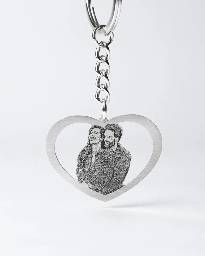 Rings Silvercut Original Halo Heart Keychain