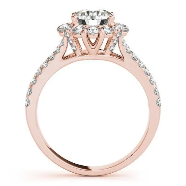 Rings Darla Round Center Stone Diamond Channel Split Shank Under Bezel Cathedral Ring Fire Brilliance 