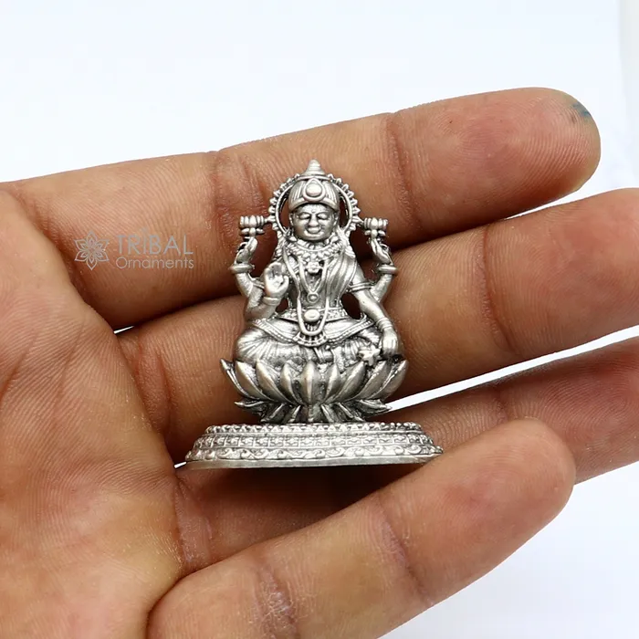 TRIBAL ORNAMENTS Necklaces Kamlasan Goddess Lakshmi Divine statue figurine for pujabest way for Diwali festival puja or worshipping for wealth and prosperity art740 TRIBAL ORNAMENTS Necklaces Kamlasan Goddess Lakshmi Divine statue figurine for pujabest way for Diwali festival puja or worshipping for wealth and prosperity art740