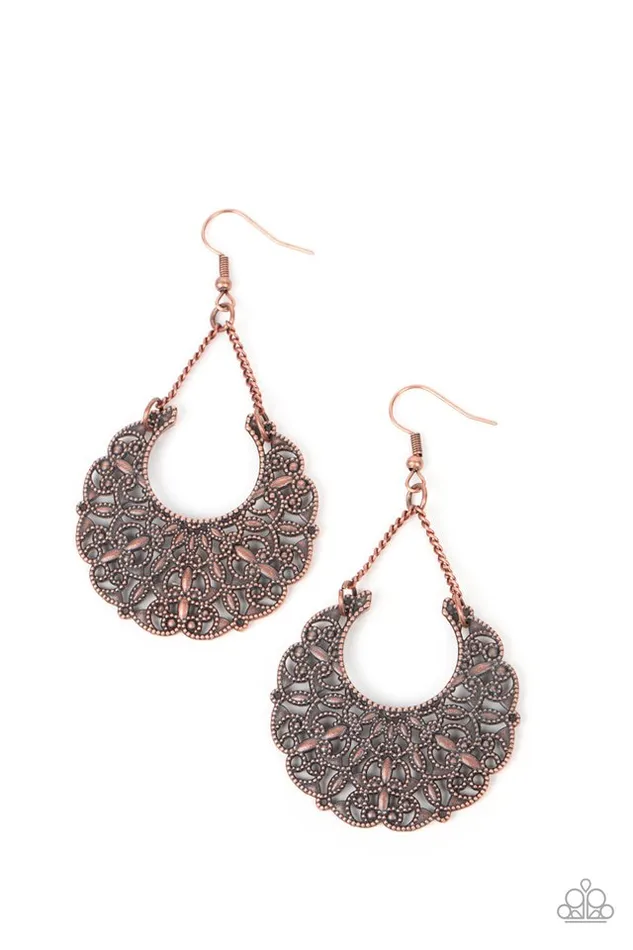 Earrings Paparazzi Jewelry Paparazzi Earring Country Cornucopia Copper