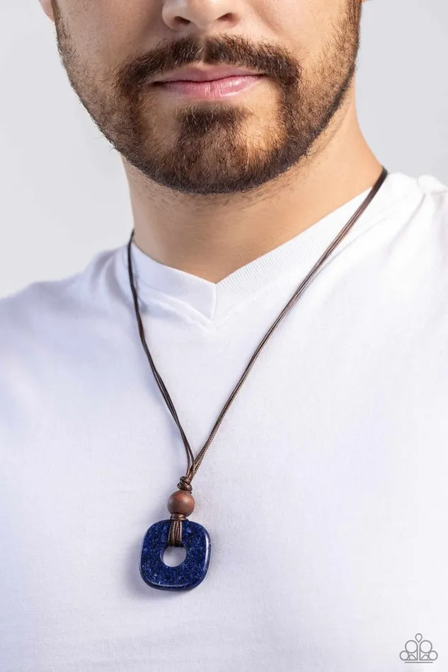 Necklaces Paparazzi Necklace Canyon Crusade Blue Paparazzi Jewelry