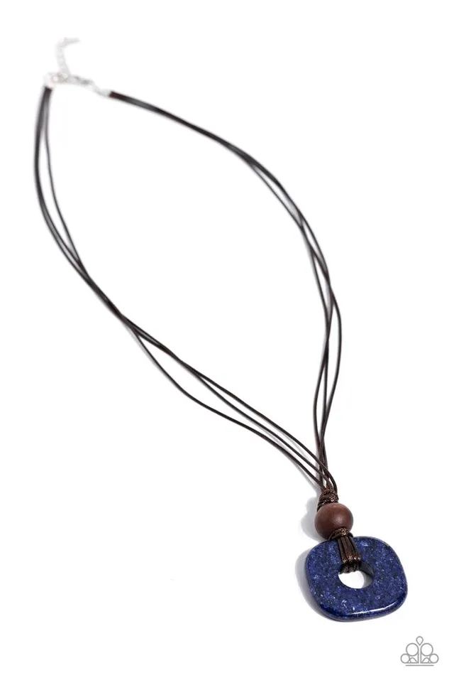 Necklaces Paparazzi Necklace Canyon Crusade Blue Paparazzi Jewelry