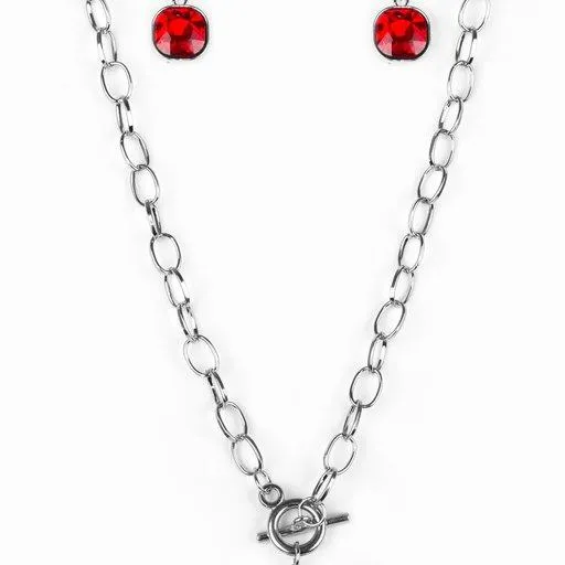 Necklaces Paparazzi Necklace Dynamite Dazzle Red Paparazzi Jewelry