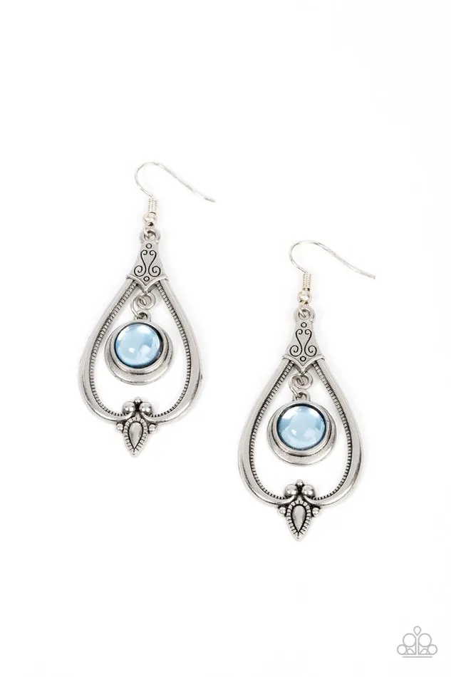 Paparazzi Earring Ethereal Emblem Blue Paparazzi Jewelry Earrings Paparazzi Earring Ethereal Emblem Blue Paparazzi Jewelry Earrings