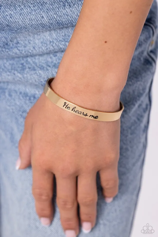 Paparazzi Jewelry Bracelets Paparazzi Bracelet He Hears Gold