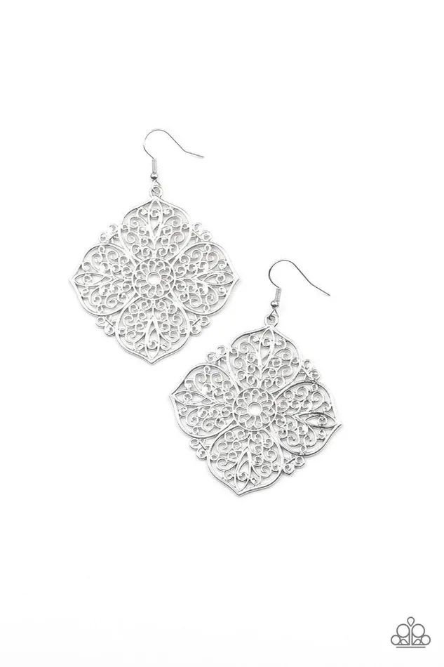 Paparazzi Jewelry Earrings Paparazzi Earring Dubai Detour Silver