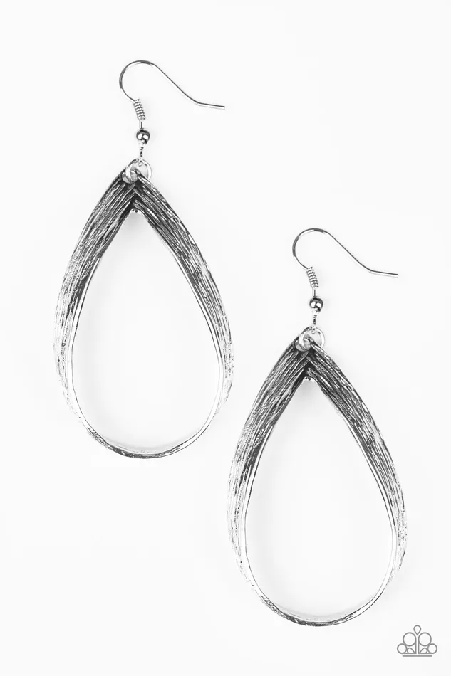 Paparazzi Jewelry Paparazzi Earring Come REIGN or Shine Silver Earrings