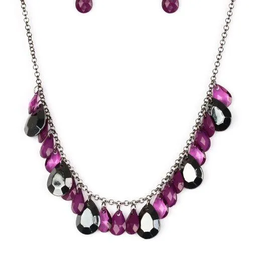 Paparazzi Jewelry Paparazzi Necklace Hurricane Season Purple Necklaces