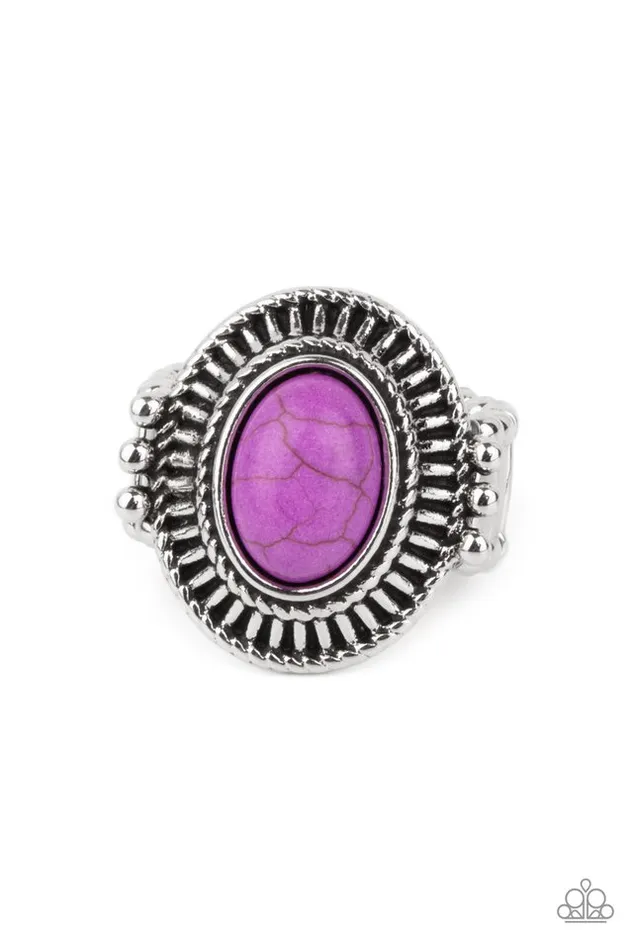 Paparazzi Jewelry Paparazzi Ring BADLANDS To The Bone Purple Rings Paparazzi Jewelry Paparazzi Ring BADLANDS To The Bone Purple Rings