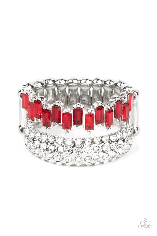Paparazzi Jewelry Paparazzi Ring Hold Your CROWN High Red Rings Paparazzi Jewelry Paparazzi Ring Hold Your CROWN High Red Rings
