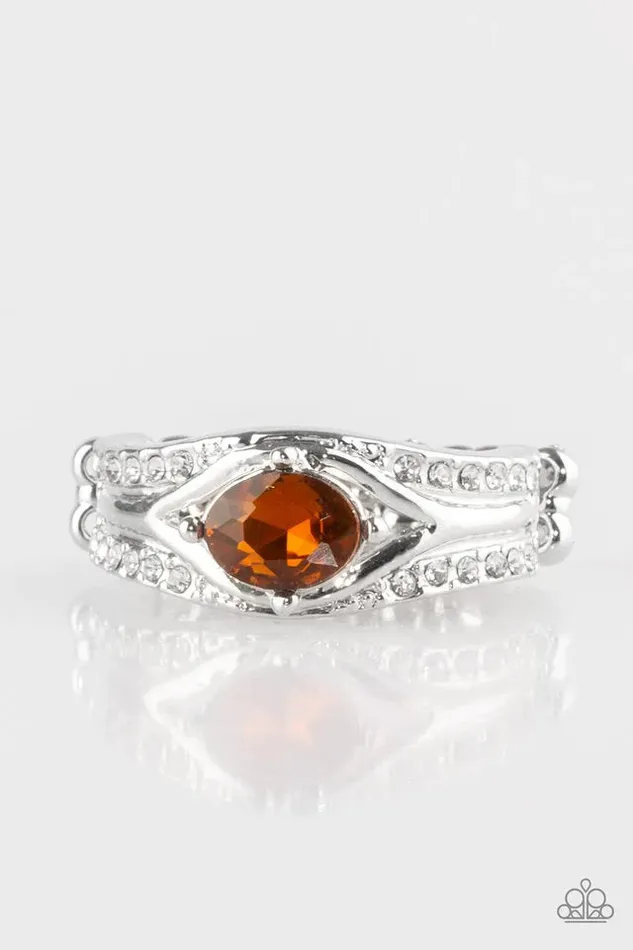 Paparazzi Jewelry Rings Paparazzi Ring The Insider Brown