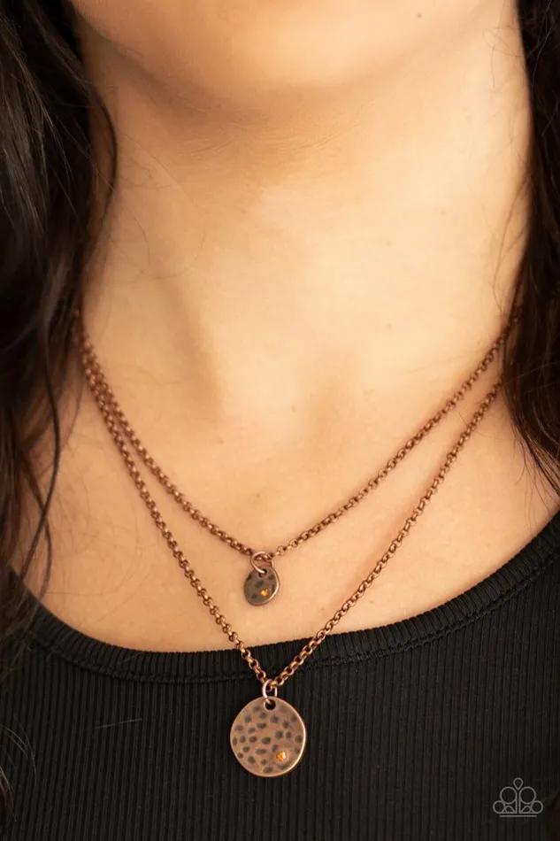 Paparazzi Necklace Modern Minimalist Copper Paparazzi Jewelry Necklaces
