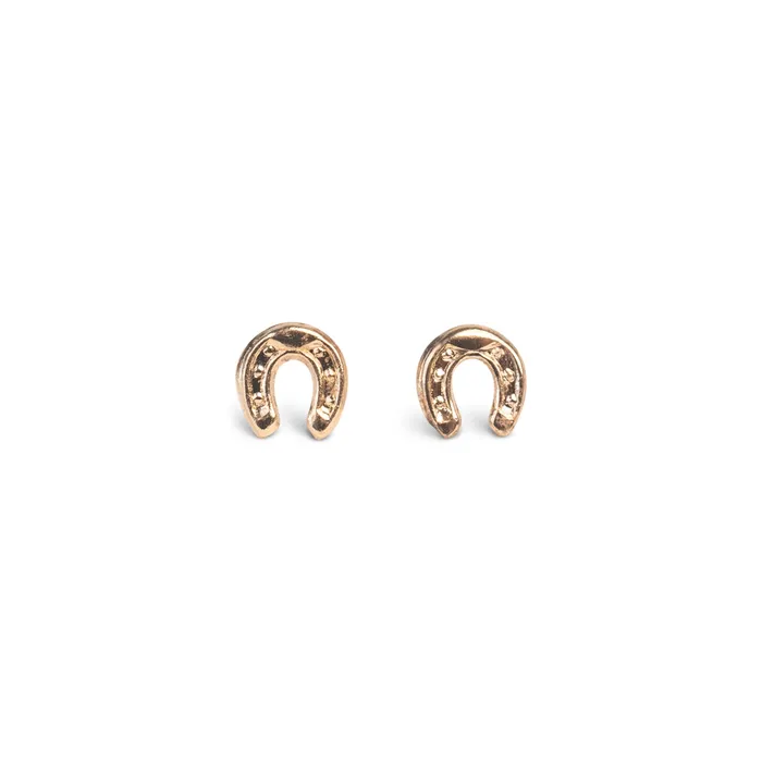RG PreStyled Sets 14k Gold Horseshoe Studs
