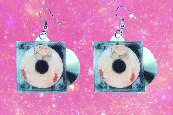 Sam Makes Things Chloe Moriondo Suckerpunch Vinyl Album Handmade Earrings Earrings