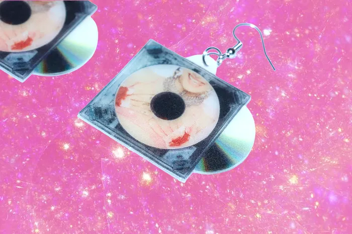 Sam Makes Things Chloe Moriondo Suckerpunch Vinyl Album Handmade Earrings Earrings