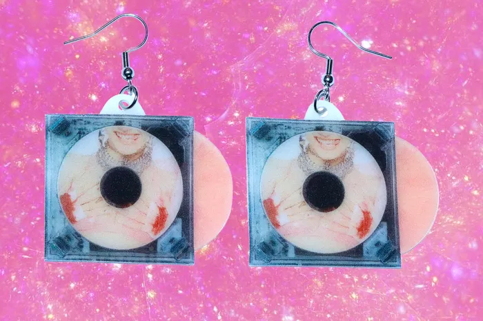 Sam Makes Things Chloe Moriondo Suckerpunch Vinyl Album Handmade Earrings Earrings