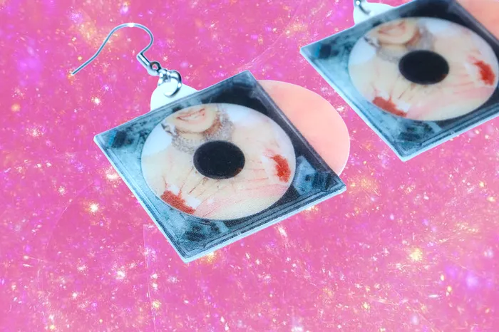 Sam Makes Things Chloe Moriondo Suckerpunch Vinyl Album Handmade Earrings Earrings