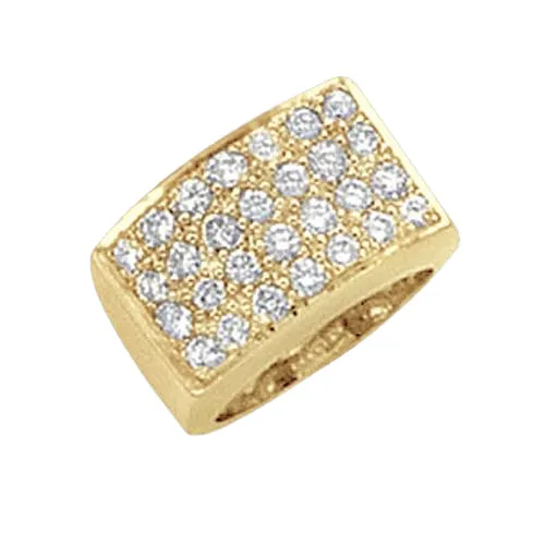 GB Rings 140 Carat Round Cut Natural Earth Mined Diamond Gorgeous Yellow Gold Ring