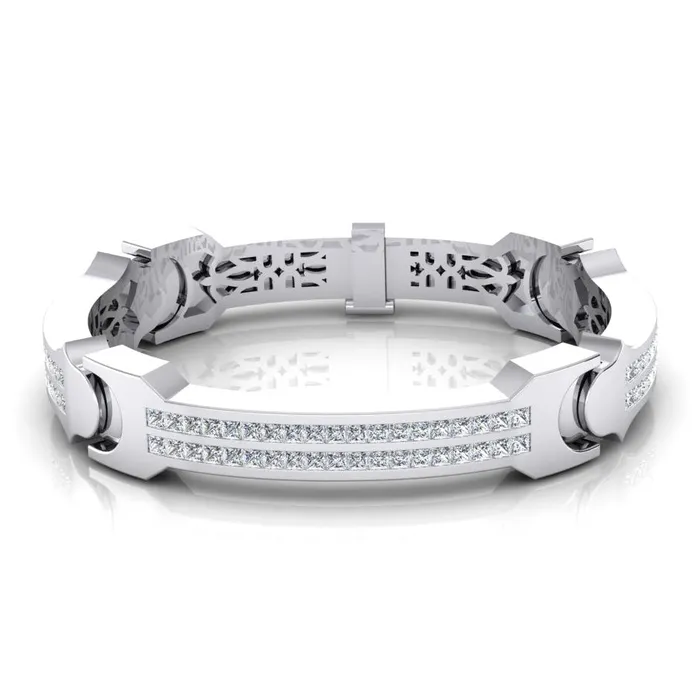 HarryChadEntcom Princess Mined Diamond Large Mens Gold Bracelet Heavy 6 mm Thick 16 Carats Bracelets HarryChadEntcom Princess Mined Diamond Large Mens Gold Bracelet Heavy 6 mm Thick 16 Carats Bracelets