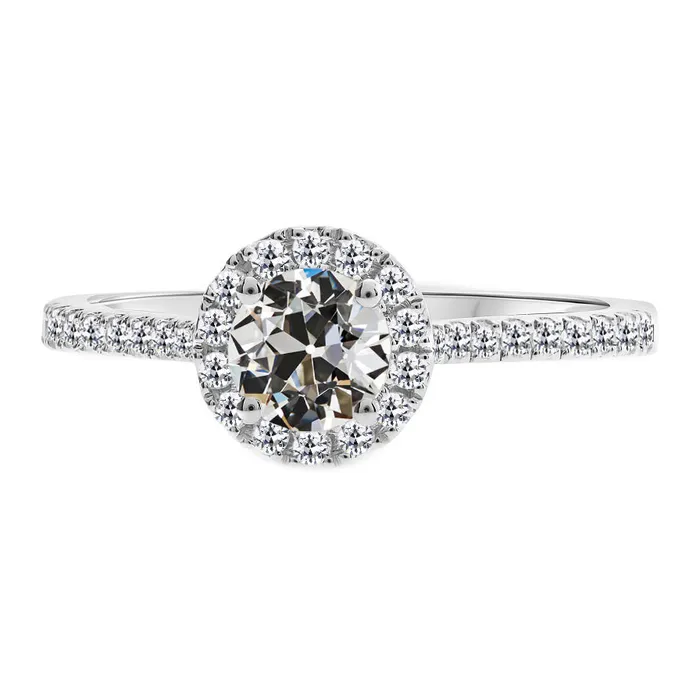 HarryChadEntcom Rings Natural Diamond Old Mine Cut Anniversary Halo Ring 250 Carats