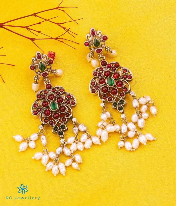 The Sagara Silver Guttapusalu Necklace Set Of 2 Silversmith Necklaces