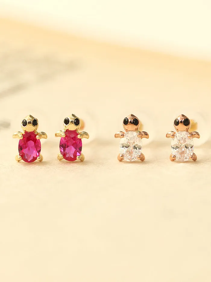 14K Gold Cubic Turtle Cartilage Earring 20G MinimalBijoux Earrings