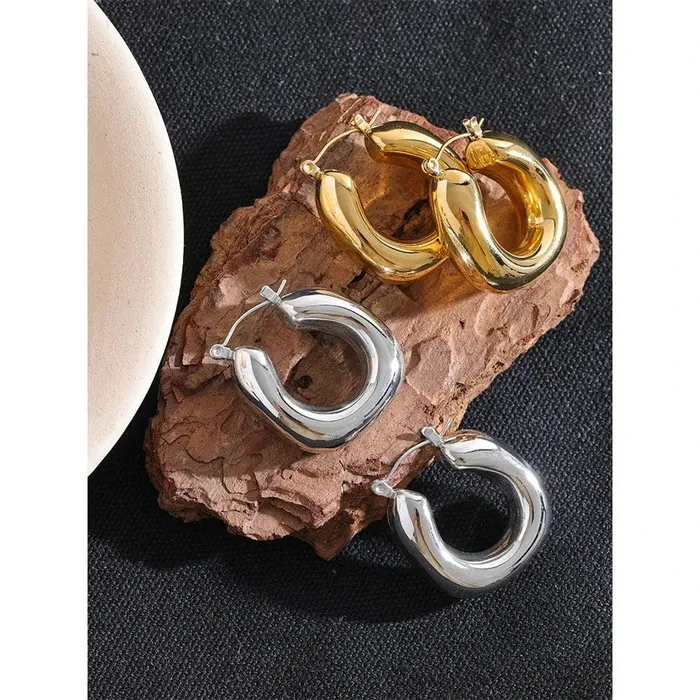 Earrings Mabel Love Co Chunky Hoop Earrings