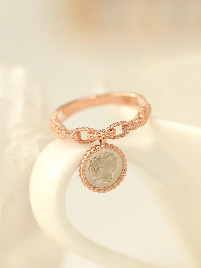 Rings MinimalBijoux 14K 18K Gold Athens Coin Ring