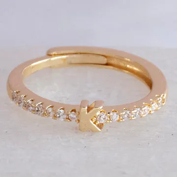 Rings Plain Initial Ring Upakarna