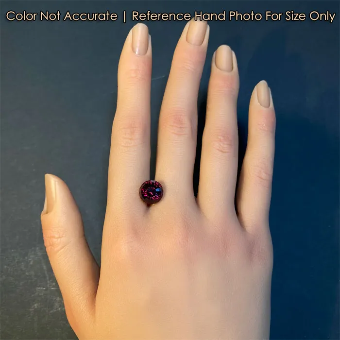 Rings Round Portuguese Cut Rhodolite Garnet 689 Carats Moriartys Gem Art