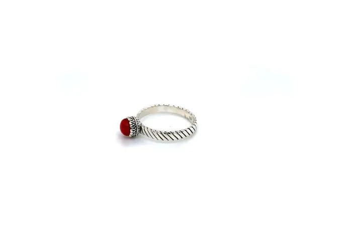 Rings Samuel B Comet Ring Coral