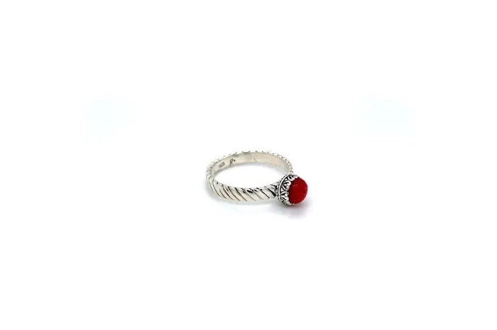 Rings Samuel B Comet Ring Coral