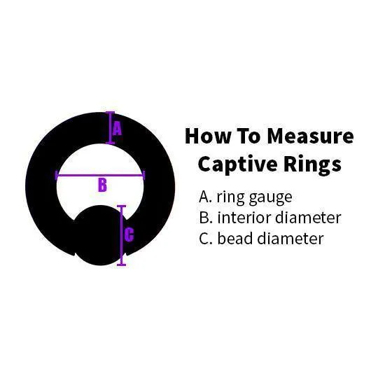 Tulsa Body Jewelry Rings 14g Stainless Captive Star CZ Bead Ring