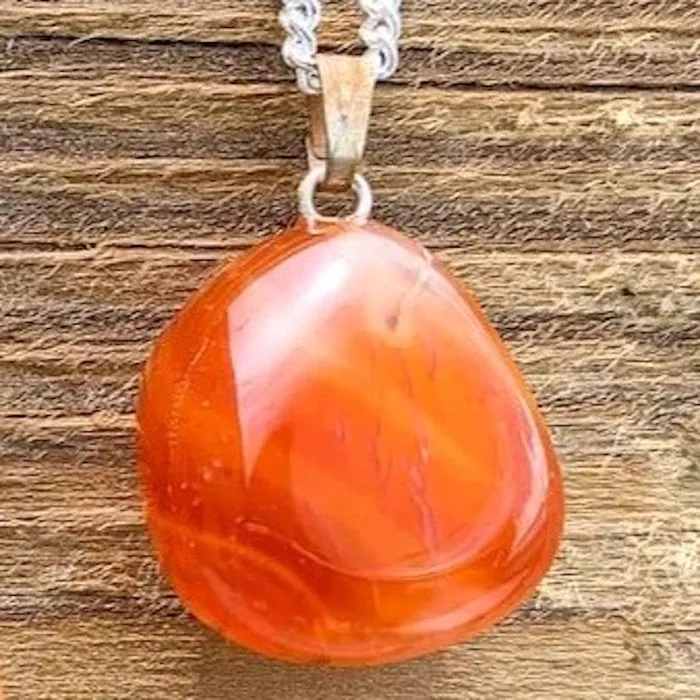 Necklaces Carnelian Pendant Necklace Magic Crystals