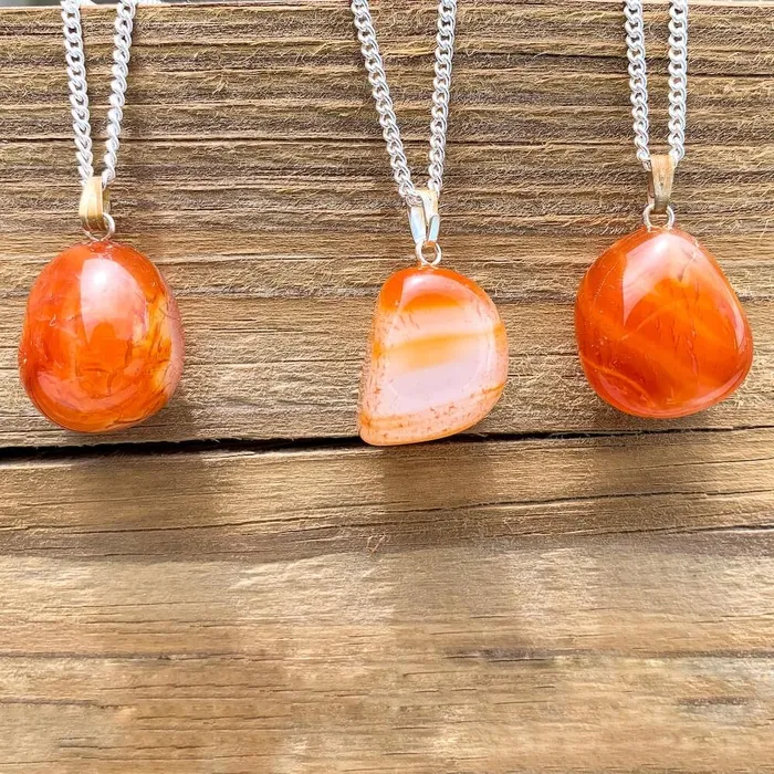 Necklaces Carnelian Pendant Necklace Magic Crystals