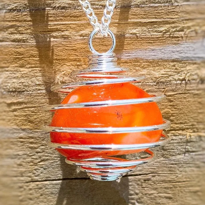 Necklaces Carnelian Pendant Necklace Magic Crystals
