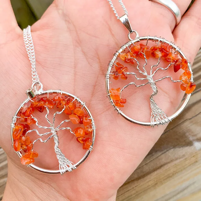 Necklaces Carnelian Pendant Necklace Magic Crystals