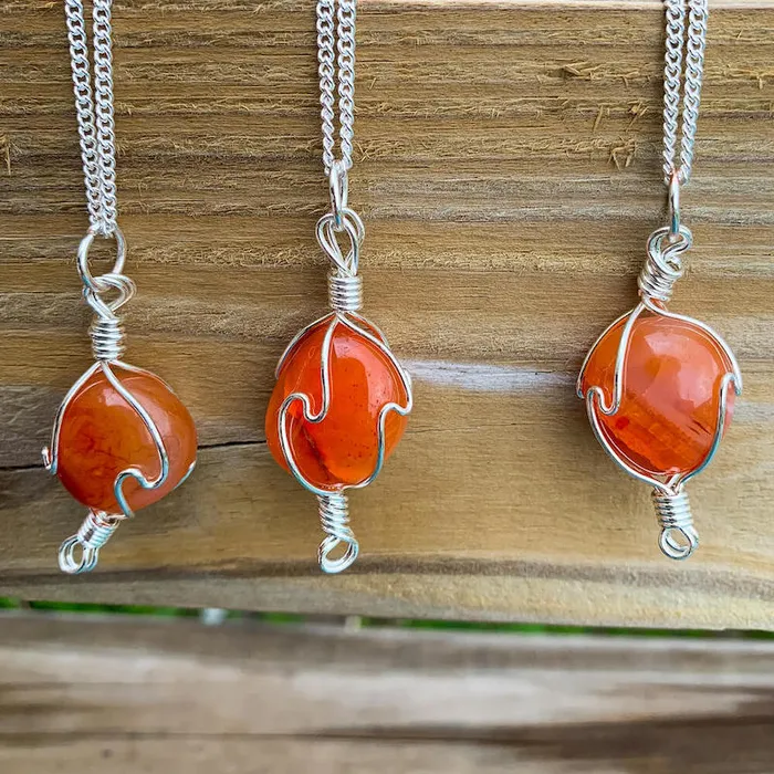 Necklaces Carnelian Pendant Necklace Magic Crystals