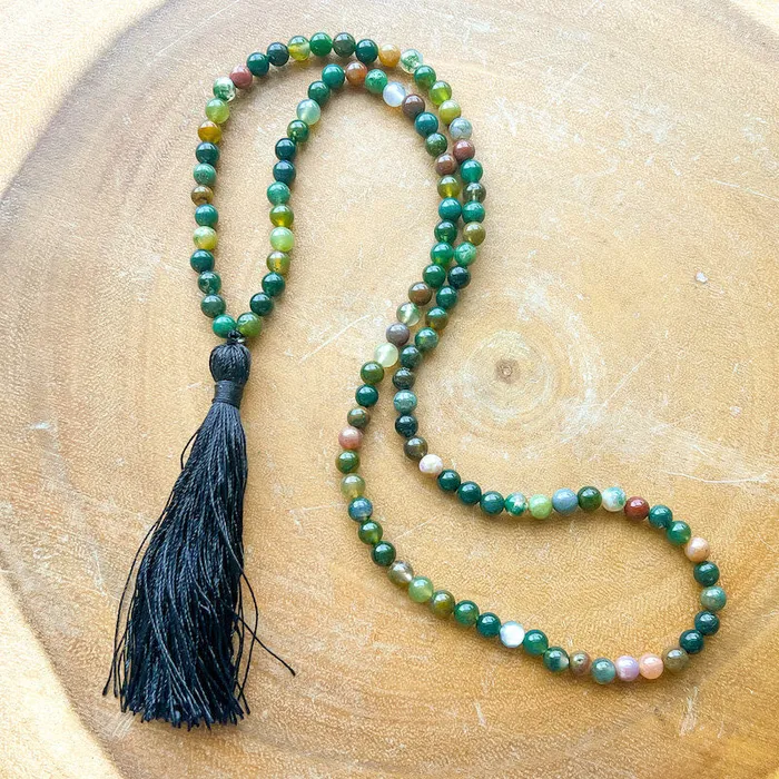 Necklaces Natural Gemstone Mala Necklace Magic Crystals