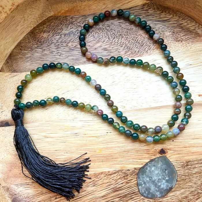 Necklaces Natural Gemstone Mala Necklace Magic Crystals
