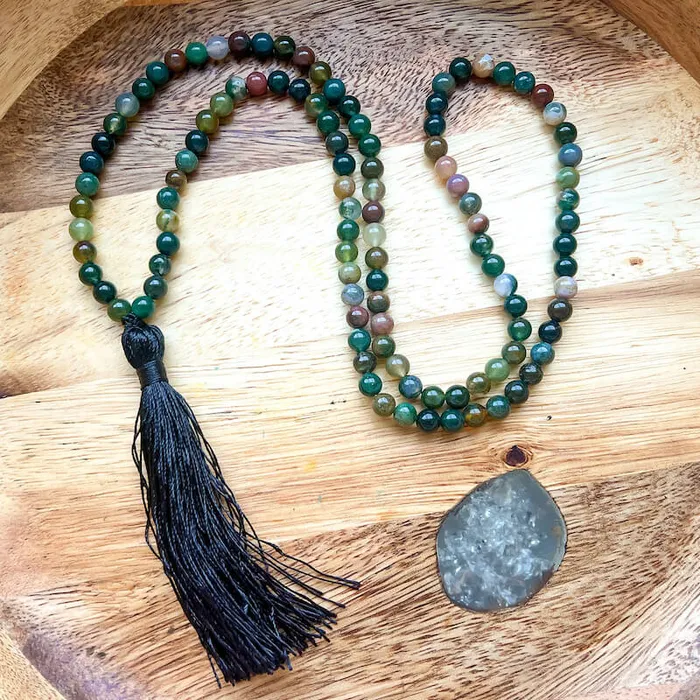 Necklaces Natural Gemstone Mala Necklace Magic Crystals