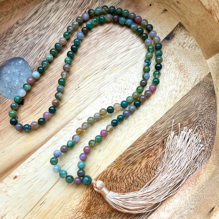 Necklaces Natural Gemstone Mala Necklace Magic Crystals