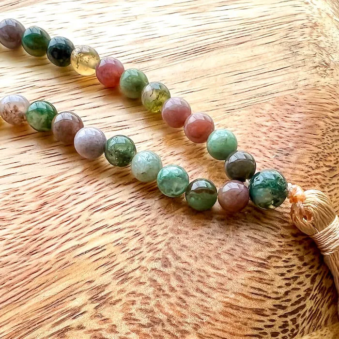 Necklaces Natural Gemstone Mala Necklace Magic Crystals
