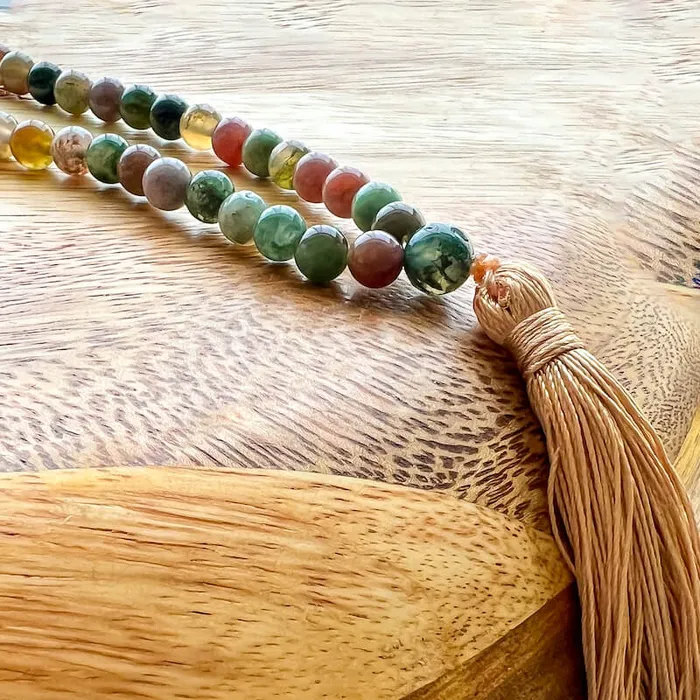Necklaces Natural Gemstone Mala Necklace Magic Crystals