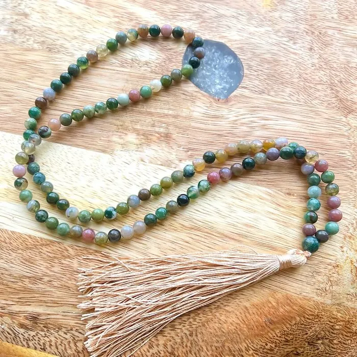 Necklaces Natural Gemstone Mala Necklace Magic Crystals