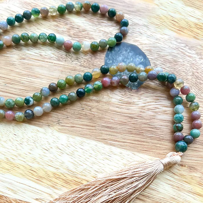 Necklaces Natural Gemstone Mala Necklace Magic Crystals
