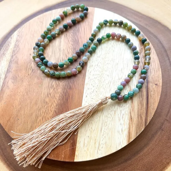 Necklaces Natural Gemstone Mala Necklace Magic Crystals