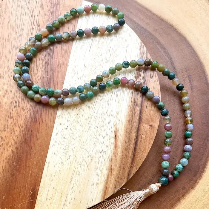 Necklaces Natural Gemstone Mala Necklace Magic Crystals