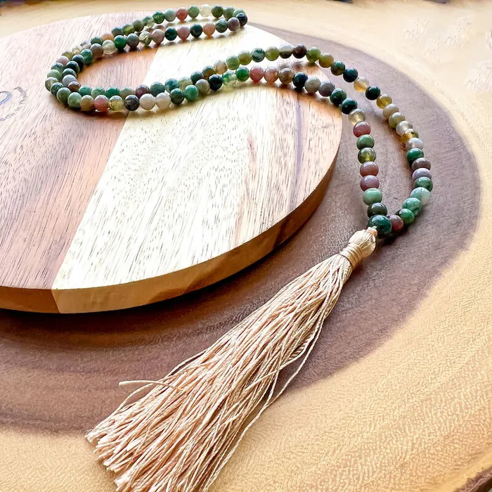 Necklaces Natural Gemstone Mala Necklace Magic Crystals